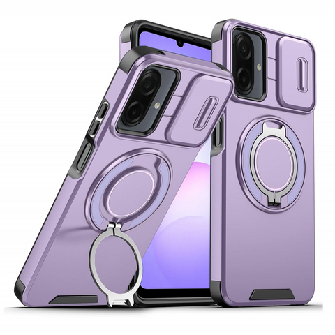 Zastitna futrola CamShield Ring stand - Samsung A075F Galaxy A07 ljubicasta.