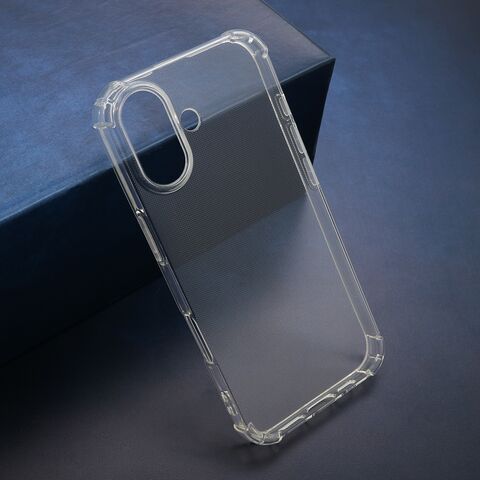 Zastitna silikonska futrola CRASHPROOF - iPhone 17 providna (MS).