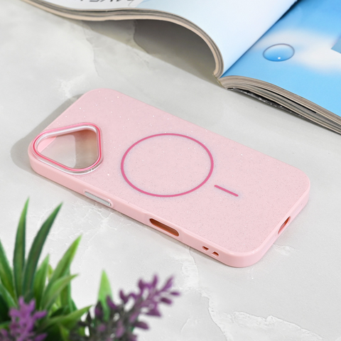 Zastitna futrola Magsafe Sparkle Dust - iPhone 17 6.3 roze.