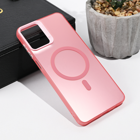 Zastitna futrola Magsafe providna - Samsung A075F Galaxy A07 roze.