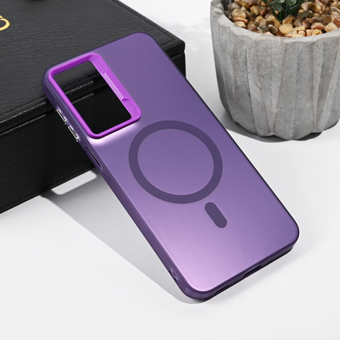 Zastitna futrola Magsafe providna - Samsung A175 Galaxy A17 ljubicasta.