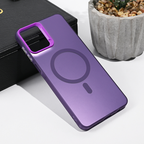 Zastitna futrola Magsafe providna - Samsung A075F Galaxy A07 ljubicasta.