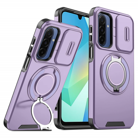 Zastitna futrola CamShield Ring stand - Samsung A175 Galaxy A17 ljubicasta.