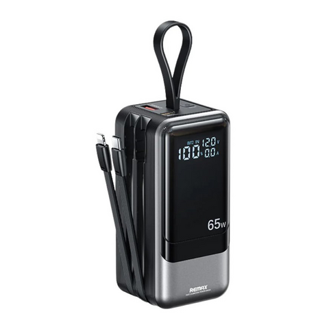 Back Up baterija (univerzalna) prenosiva baterija REMAX Dinba Series RPP-59 65W+60W PD+QC Fast Charging 20000mAh crni.