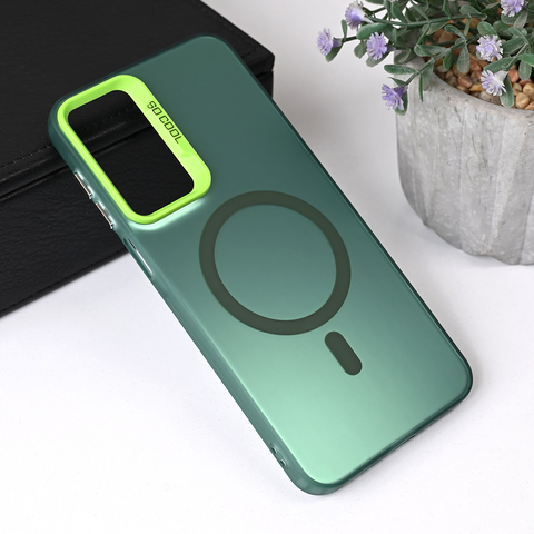 Zastitna futrola Magsafe providna - Samsung A165F Galaxy A16 5G zelena.
