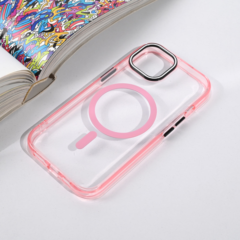 Zastitna futrola Magsafe Color Pop - iPhone 13/14 6.1 roze.