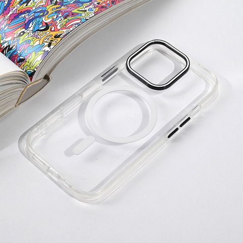 Zastitna futrola Magsafe Color Pop - iPhone 16 Pro bela.