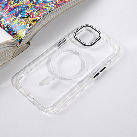 Zastitna futrola Magsafe Color Pop - iPhone 15 6.1 bela.