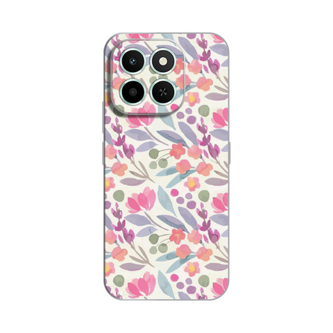 PRINT silikonska futrola - Huawei Honor X6c Watercolor Flowers.