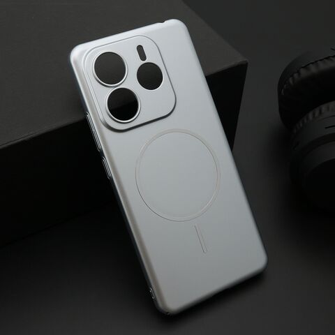 Zastitna futrola PURE mat MagSafe - Xiaomi Redmi Note 14 4G (Global) srebrna (MS).