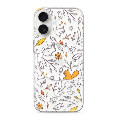 Zastitna futrola silikonska print MagSafe - iPhone 17 autumn (MS).