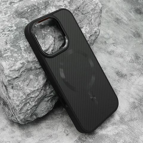 Zastitna futrola CARBON MagSafe - iPhone 16 Pro (6.3) crna (big camera) (MS).
