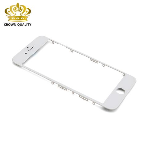 Staklo touchscreen-a - Iphone 7 + okvir (Crown Quality) beli (MS).