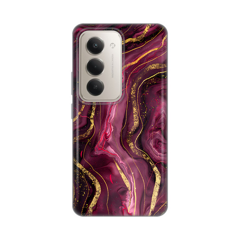 PRINT silikonska futrola - Xiaomi Redmi 15 4G Burgundy.