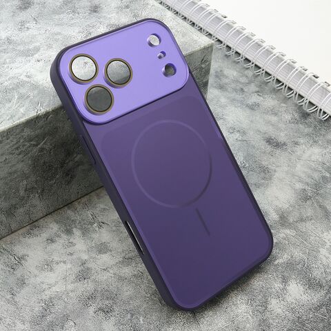 Zastitna futrola COLOR METAL MagSafe II - iPhone 17 Pro Max (6.9) ljubicasta (MS).