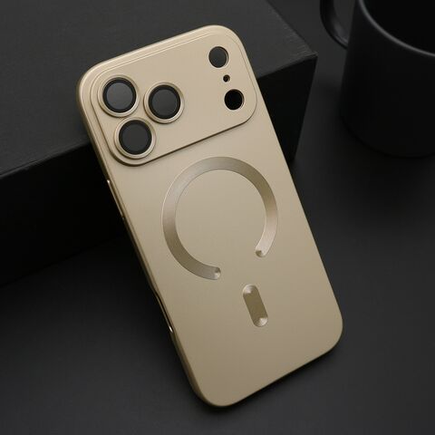 Zastitna futrola ELEGANT MAGSAFE - iPhone 17 Pro Max (6.9) zlatna (MS).