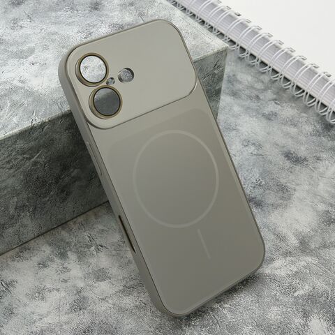 Zastitna futrola COLOR METAL MagSafe II - iPhone 17 srebrna (MS).