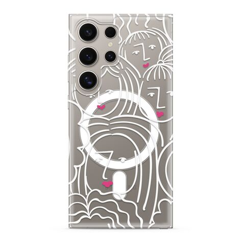 Zastitna futrola silikonska print MagSafe - Samsung S928 Galaxy S24 Ultra 5G faces (MS).