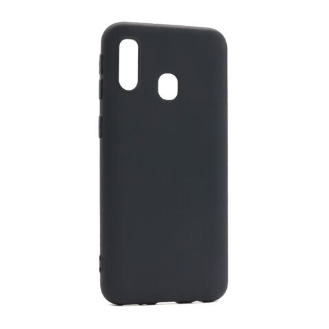 KOLOR silikonska futrola skin (ultra tanka) - Samsung A405F Galaxy A40 crna (MS).