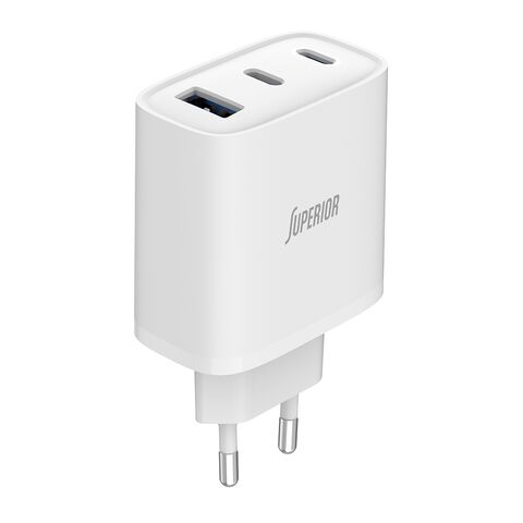 Kuciste punjaca Superior SU-6505ACCL 65W 3A GaN Fast PD + USB belo (MS).