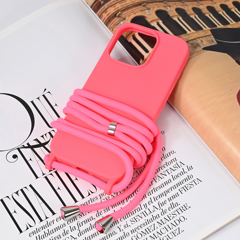 Zastitna futrola Crossbody - iPhone 16 Pro pink.