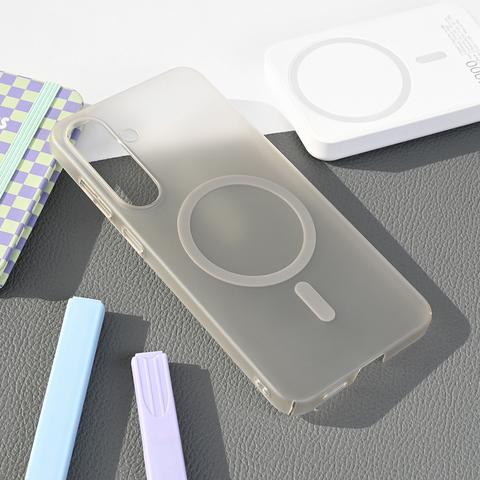 Zastitna futrola Magsafe mat PC - Samsung S936 Galaxy S25 Plus siva.