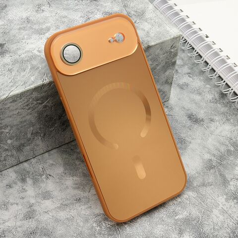 Zastitna futrola COLOR METAL Magsafe - iPhone 17 Air narandzasta (MS).