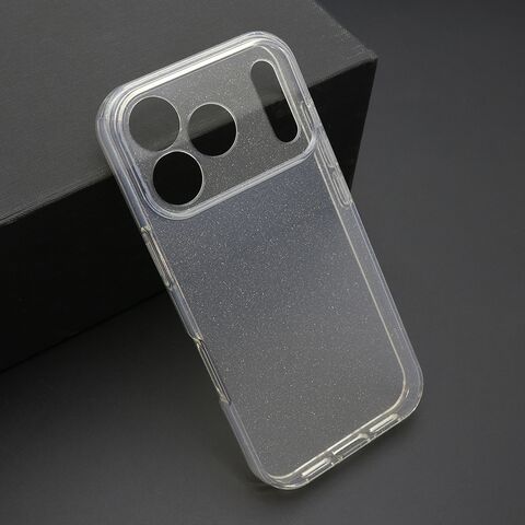 Zastitna futrola SPARKLING - iPhone 17 Pro providna (MS).