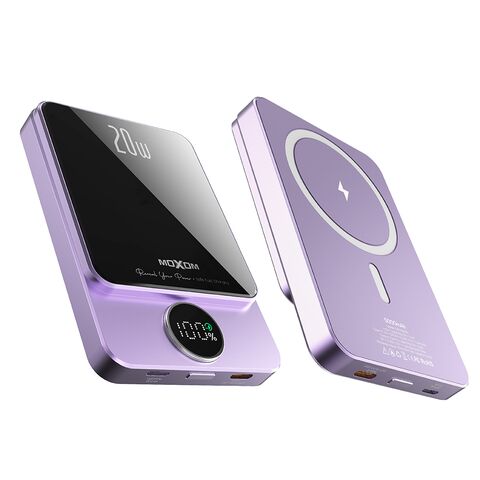 Back Up baterija (univerzalna) MagSafe Moxom MX-PB110 LED PD20W 5000mAh ljubicasti (MS).