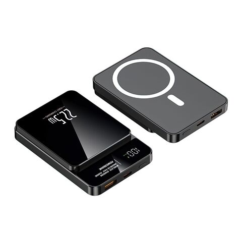 Back Up baterija (univerzalna) MagSafe M100 15W PD 20W+22.5W Fast 10000mAh crni (MS).