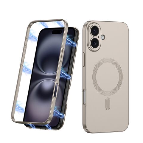 Zastitna futrola 360 COLOR MagSafe - iPhone 16 (6.1) titanijum (GKK case) (MS).