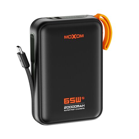 Back Up baterija (univerzalna) Moxom MX-PB188 65W super fast 20000MAH Type C crni (MS).