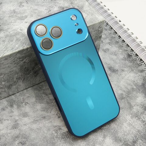 Zastitna futrola COLOR METAL Magsafe - iPhone 17 Pro Max (6.9) plava (MS).