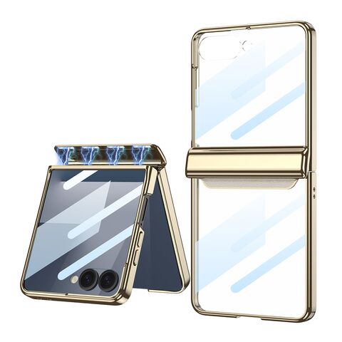 Zastitna futrola LINES II - Samsung F751B Galaxy Z Flip 7 5G zlatna (GKK case) (MS).