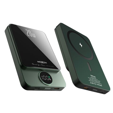 Back Up baterija (univerzalna) MagSafe Moxom MX-PB110 LED PD20W 5000mAh zeleni (MS).