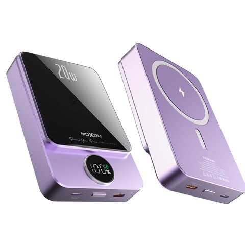 Back Up baterija (univerzalna) MagSafe Moxom MX-PB111 LED PD20W 10000mAh ljubicasti (MS).