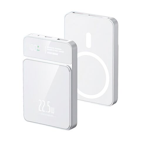 Back Up baterija (univerzalna) MagSafe M50 15W PD 20W+22.5W Fast 5000mAh beli (MS).