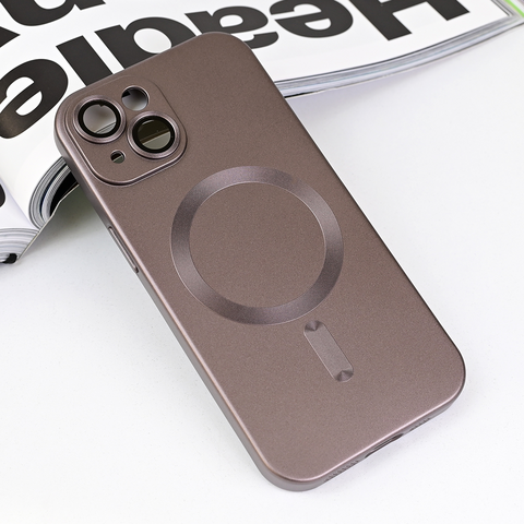 Zastitna futrola Magsafe Chrome - iPhone 15 6.1 siva.