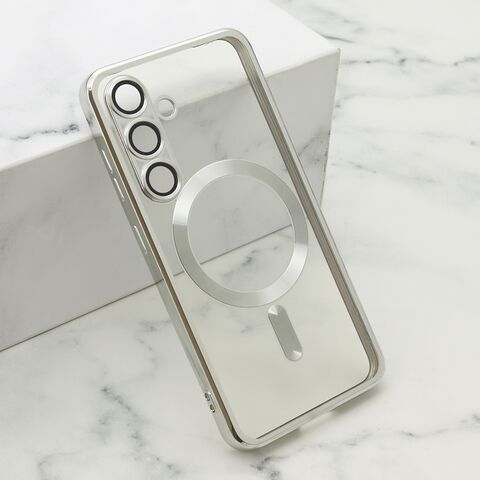 Zastitna futrola CAMERA PROTECT MAGSAFE - Samsung S931 Galaxy S25 5G srebrna (MS).