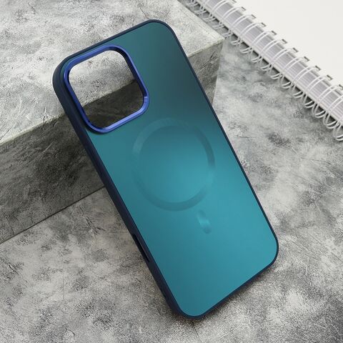 Zastitna futrola COLOR METAL MagSafe - iPhone 16 Pro Max (6.9) plava (MS).