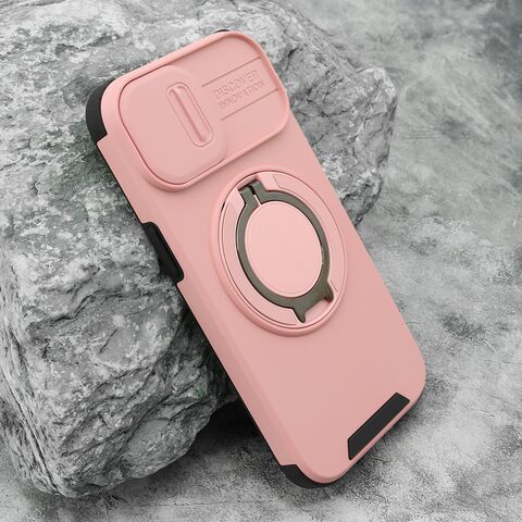 Zastitna futrola DEFENDER CAMSHIELD - iPhone 15 roze (MS).