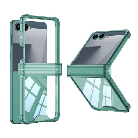 Zastitna futrola Transparent COLOR LINE - Samsung F751B Galaxy Z Flip 7 5G zelena (GKK case) (MS).