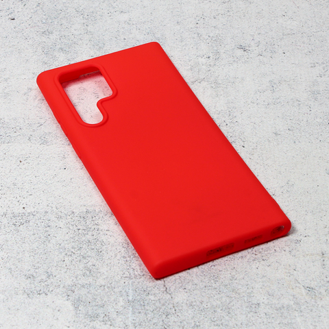 Teracell GIULIETTA silikonska futrola - Samsung Galaxy S22 Ultra 5G mat crvena.