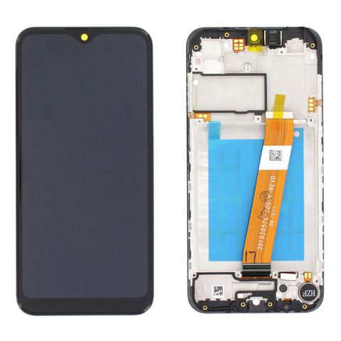 LCD ekran (displej) - Samsung A015 Galaxy A01 (2020) + touchscreen + okvir crni Service Pack ORG/GH81-18209A.
