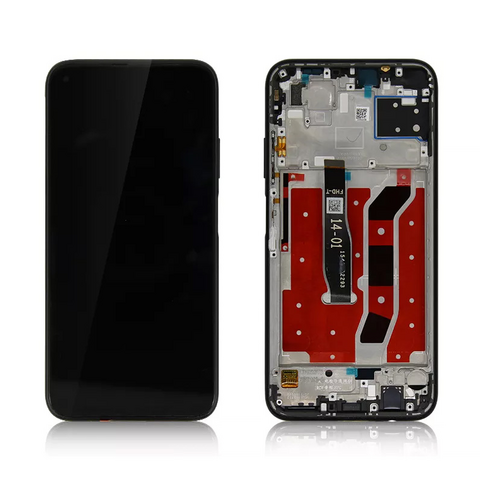 LCD ekran (displej) - Huawei P40 Lite + touchscreen + okvir crni (High Quality).