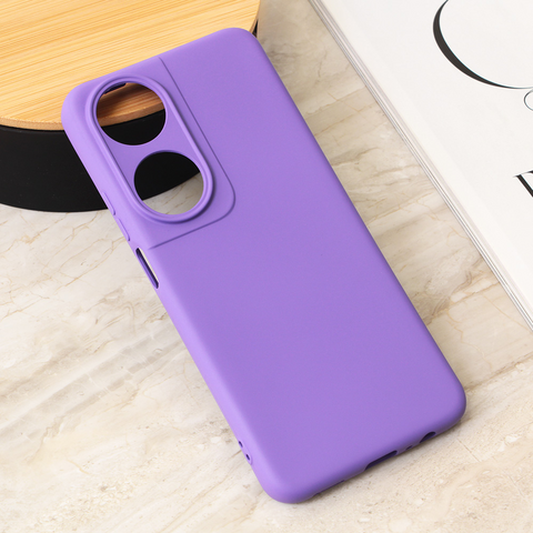 Teracell GIULIETTA silikonska futrola - Huawei Honor X7b mat ljubicasta.