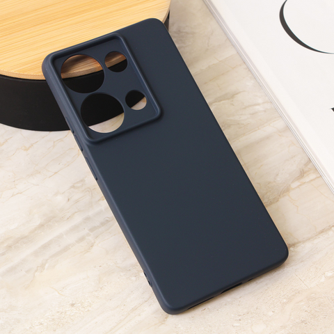 Teracell GIULIETTA silikonska futrola - Xiaomi Redmi Note 13 Pro 4G (EU) mat tamno plava.
