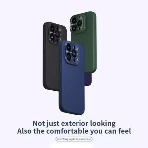 Zastitna futrola Nillkin Lens Wing Prop Magnetic - iPhone 16 Pro plava.