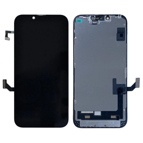 LCD ekran (displej) - iPhone 14 + touchscreen crni APLONG Soft OLED.