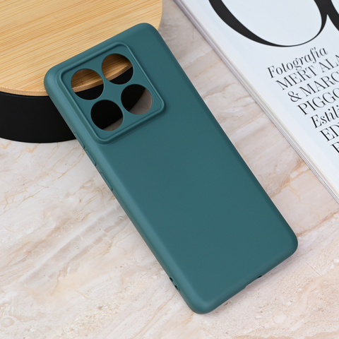 Teracell GIULIETTA silikonska futrola - Xiaomi 14T Pro mat zelena.